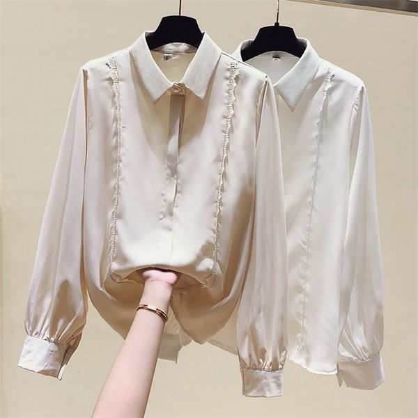 plus size women's autumn fat sister slim fashion temperament long-sleeved chiffon shirt blouse uk365 210507, White
plus size women's autumn fat sister slim fashion temperament long-sleeved chiffon shirt blouse uk365 210507, White