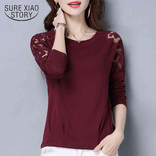 fashion long sleeve blouse casual plus size lace shirt blouses o-neck women pullover clothes femme 7137 50 210417, White
fashion long sleeve blouse casual plus size lace shirt blouses o-neck women pullover clothes femme 7137 50 210417, White