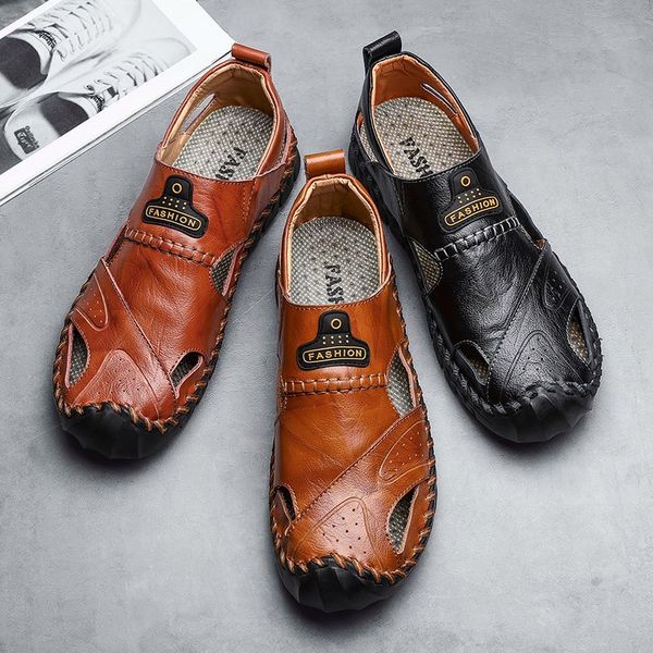 yeinshaars new genuine leather men shoes outdoor lightweight flats summer shoes comfort beach casual men sandals big size 2029, Black
yeinshaars new genuine leather men shoes outdoor lightweight flats summer shoes comfort beach casual men sandals big size 2029, Black