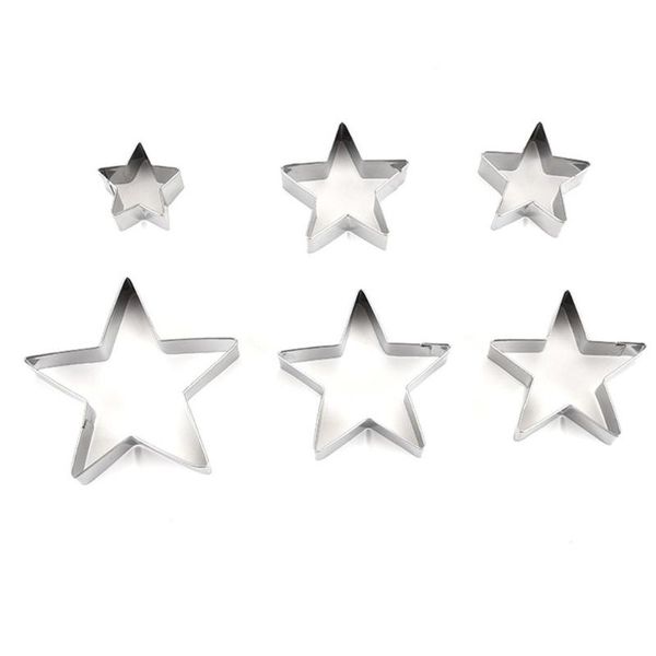 baking moulds 6pcs kitchen tool biscuit cutters christmas star stainless steel cookie pastry fondant mould mold for cake decor
baking moulds 6pcs kitchen tool biscuit cutters christmas star stainless steel cookie pastry fondant mould mold for cake decor