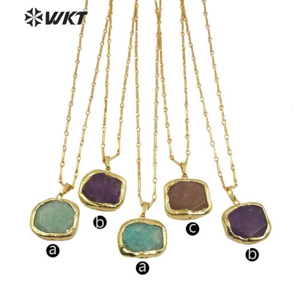 pendant necklaces wt-n1184 wkt natural stone necklace gold electroplated amazonite/strawberry quartz women fashion jewelry, Silver
pendant necklaces wt-n1184 wkt natural stone necklace gold electroplated amazonite/strawberry quartz women fashion jewelry, Silver