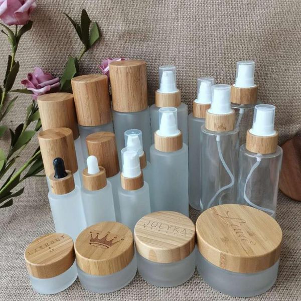 storage bottles & jars 30ml 50ml 100ml 120ml 150ml frosted/clear glass bottle bamboo with lotion/spray cap skin care ccosmetics cream jar
storage bottles & jars 30ml 50ml 100ml 120ml 150ml frosted/clear glass bottle bamboo with lotion/spray cap skin care ccosmetics cream jar