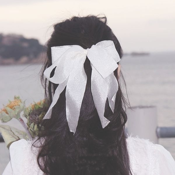 big bow ins ~ streamer temperament sweet korean ornament headdress fresh hair clip super fairy, Black;brown
big bow ins ~ streamer temperament sweet korean ornament headdress fresh hair clip super fairy, Black;brown