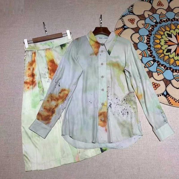 two piece dress ladies skirt est fashion suits & summer women turn-down collar gradient color print long shirts+big swing mid-calf skirt nk5, White
two piece dress ladies skirt est fashion suits & summer women turn-down collar gradient color print long shirts+big swing mid-calf skirt nk5, White