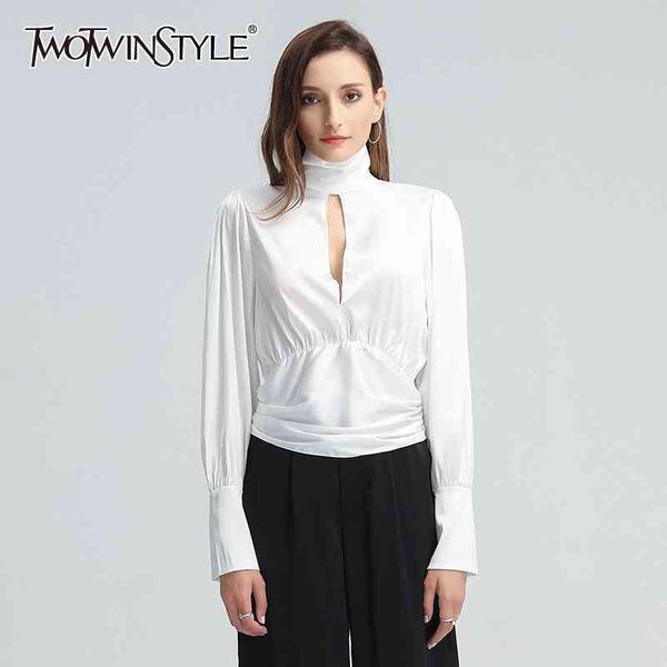 bowknot lace up shirt for women turtleneck lantern lon sleeve high waist loose blouse female fashion clothing 210524, White
bowknot lace up shirt for women turtleneck lantern lon sleeve high waist loose blouse female fashion clothing 210524, White