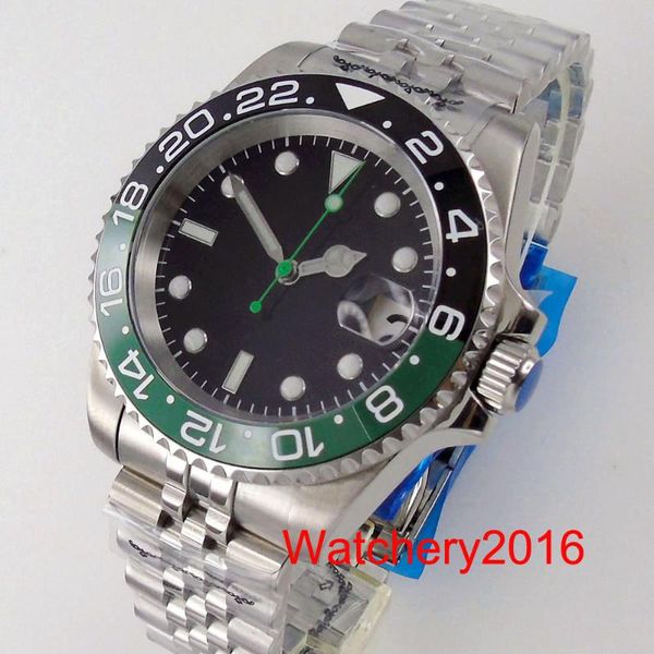 wristwatches bliger 40mm nh35a green second hand automatic men's watch sapphire glass ceramic bezel jubilee band screw crown, Slivery;brown
wristwatches bliger 40mm nh35a green second hand automatic men's watch sapphire glass ceramic bezel jubilee band screw crown, Slivery;brown
