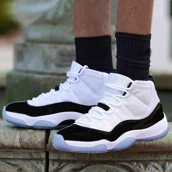 jumpman 11 11s concord mans womans basketball shoes white black fashion sport trainers carbon plate sole
jumpman 11 11s concord mans womans basketball shoes white black fashion sport trainers carbon plate sole