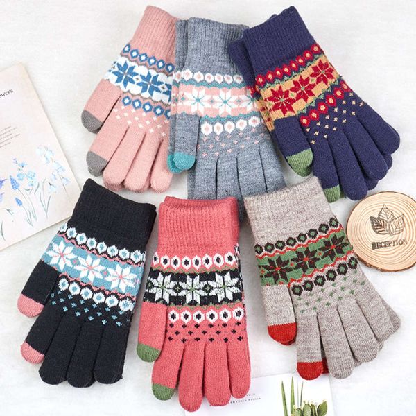 gloves snow double layer winter cycling cold proof couple men' and women' knitted warm jacquard, Blue;gray
gloves snow double layer winter cycling cold proof couple men' and women' knitted warm jacquard, Blue;gray