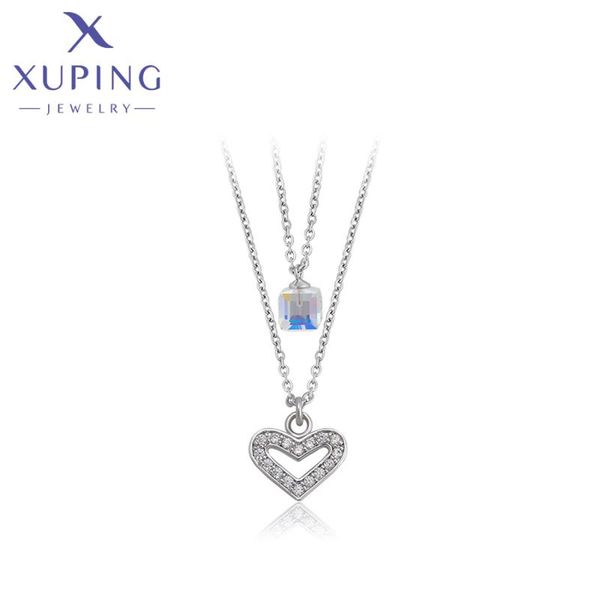 pendant necklaces xuping jewelry fashion arrival heart shaped crystals birthday women gifts 40421, Silver
pendant necklaces xuping jewelry fashion arrival heart shaped crystals birthday women gifts 40421, Silver