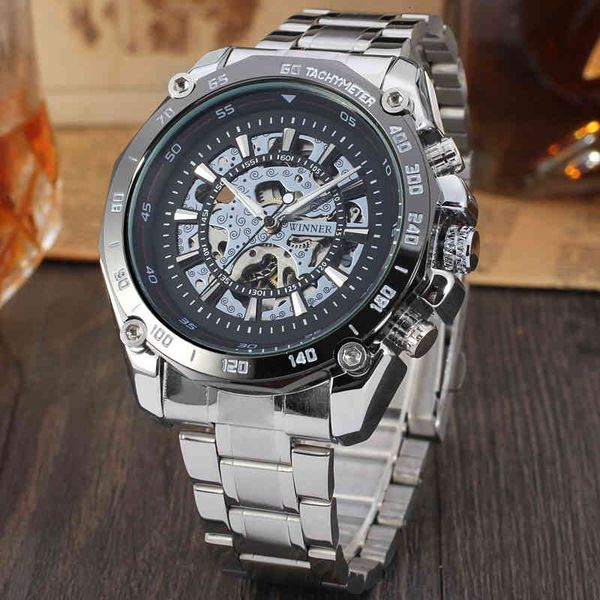men automatic mechanical clock skeleton military relogio male montre clocks relocks hombre brand luxury, Slivery;brown
men automatic mechanical clock skeleton military relogio male montre clocks relocks hombre brand luxury, Slivery;brown