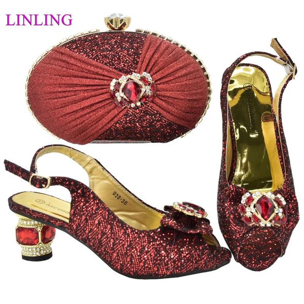 dress shoes red color matching italian shoe and bag set african bags in women nigerian for party, Black
dress shoes red color matching italian shoe and bag set african bags in women nigerian for party, Black