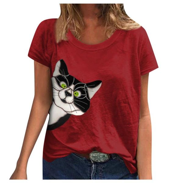 cat printed t shirt women short sleeve o-neck ladies pullover t-shirt manga corta camisetas woman tshirts koszulki damskie women's, White
cat printed t shirt women short sleeve o-neck ladies pullover t-shirt manga corta camisetas woman tshirts koszulki damskie women's, White
