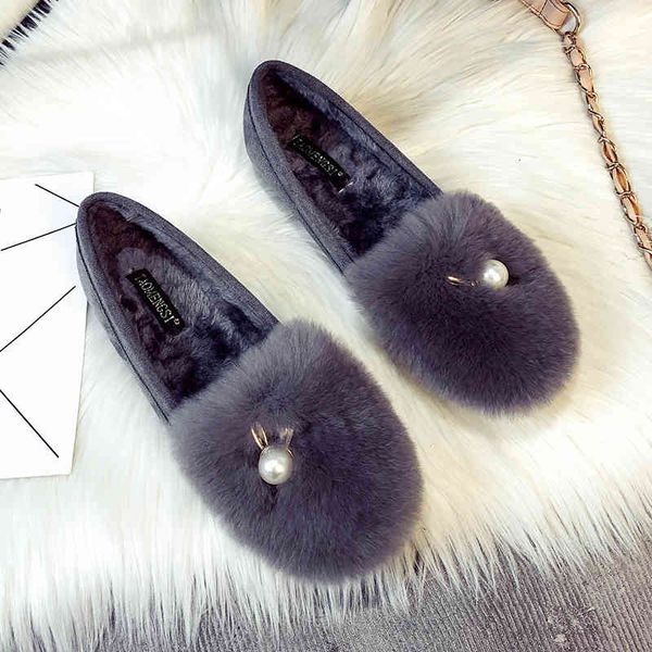 sandals big pearl metal bunny ears cotton moccasins winter plush shoes women thicken soled furry loafers cozy fur flats plus size, Black
sandals big pearl metal bunny ears cotton moccasins winter plush shoes women thicken soled furry loafers cozy fur flats plus size, Black