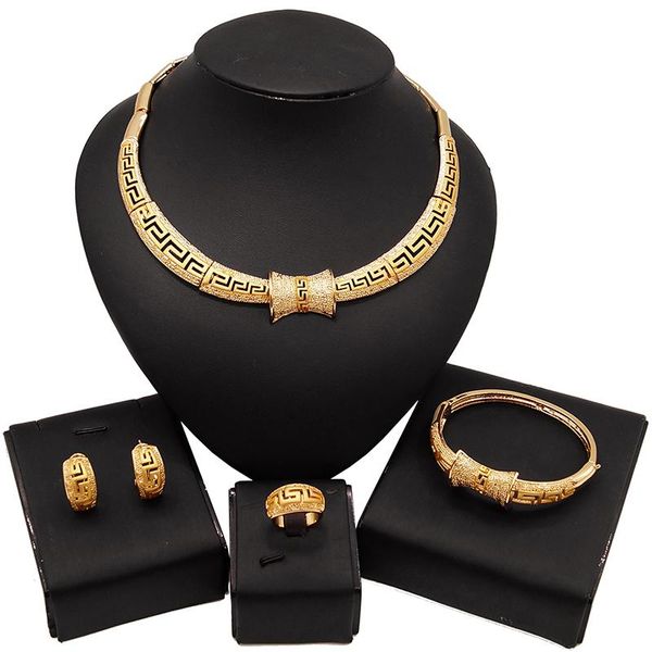earrings & necklace yulaili wholesale price nigerian jewelry sets for women charm choker bracelet ring copper alloy, Silver
earrings & necklace yulaili wholesale price nigerian jewelry sets for women charm choker bracelet ring copper alloy, Silver