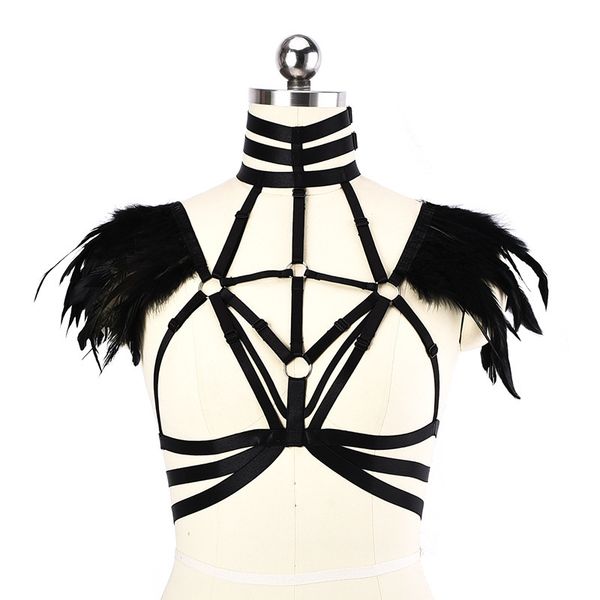 bamboo dress harness underwear feather hanging neck fun strap o0732, Black;white
bamboo dress harness underwear feather hanging neck fun strap o0732, Black;white