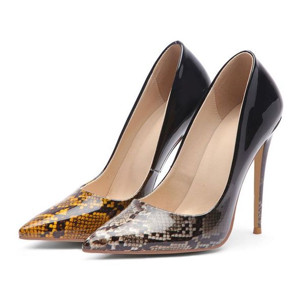 dress shoes woman stiletto red bottom high heels patent leather pumps pointed toe thin heel designer wedding size 12cm, Black 
dress shoes woman stiletto red bottom high heels patent leather pumps pointed toe thin heel designer wedding size 12cm, Black
