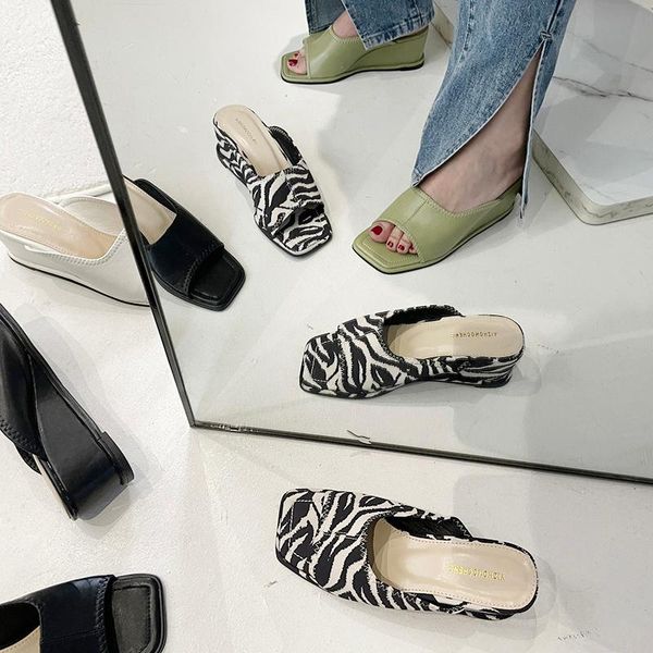 zebra pattern open toe platform slides wedges elegant solid high heels women sandals summer beach shoes slippers, Black
zebra pattern open toe platform slides wedges elegant solid high heels women sandals summer beach shoes slippers, Black