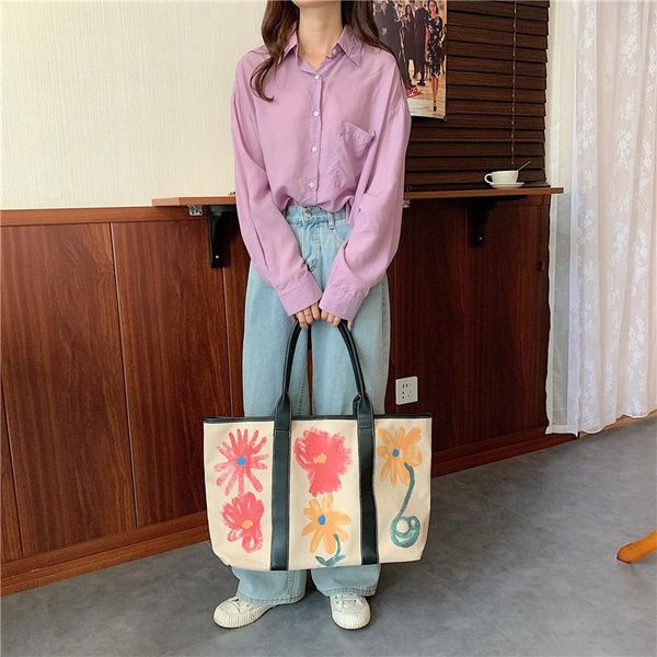 evening bags large capacity mosaic canvas bag graffiti flower pattern tote korea trendy 2021 ins fashion single shoulder
evening bags large capacity mosaic canvas bag graffiti flower pattern tote korea trendy 2021 ins fashion single shoulder