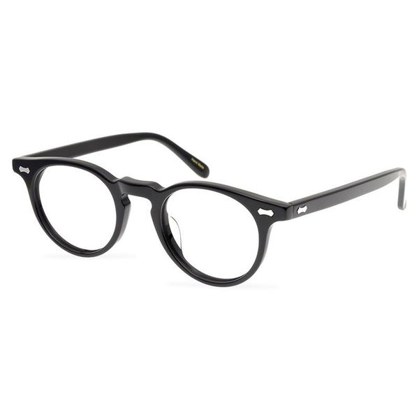 fashion sunglasses frames myopia glasses frame round traditional rivet technology trend acetate optical lens, Black
fashion sunglasses frames myopia glasses frame round traditional rivet technology trend acetate optical lens, Black