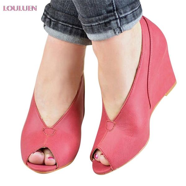 sandals women's high heel open-toe shallow fish mouth wedges ladies plus size 35- 43 drop #0529, Black
sandals women's high heel open-toe shallow fish mouth wedges ladies plus size 35- 43 drop #0529, Black