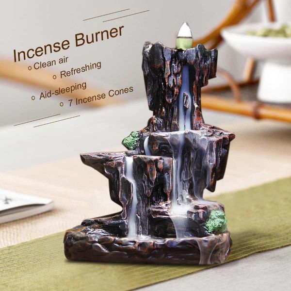 fragrance lamps backflow incense burner mountain waterfall censer holder stream fragrant furnace home decor & 7pcs cones
fragrance lamps backflow incense burner mountain waterfall censer holder stream fragrant furnace home decor & 7pcs cones