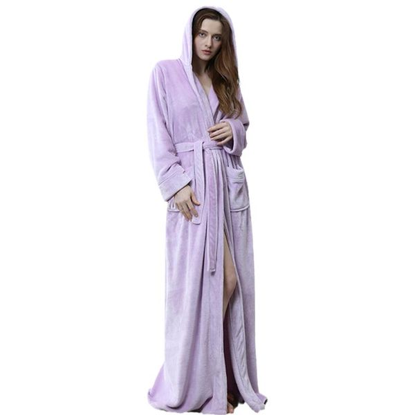 women's sleepwear hooded autumn winter bathrobe flannel pockets long sleeve ladies bath robe with sashes warm for couple, Black;red
women's sleepwear hooded autumn winter bathrobe flannel pockets long sleeve ladies bath robe with sashes warm for couple, Black;red