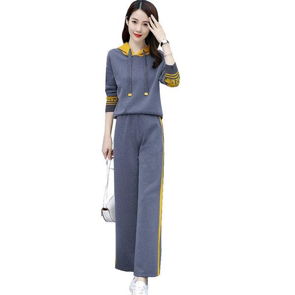 women's two piece pants women autumn fashion sports suit 2021 female hoodie two-piece casual temperament goddess slim wide-leg suits ok, White
women's two piece pants women autumn fashion sports suit 2021 female hoodie two-piece casual temperament goddess slim wide-leg suits ok, White