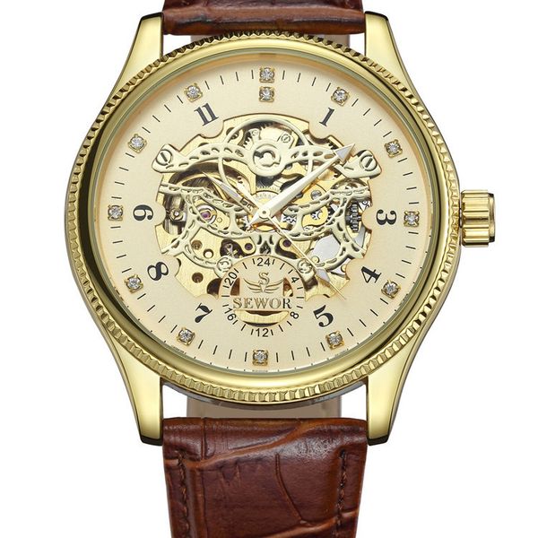 swarch sewor mechanical watch new fashion leisure trend men's hollow out automatic, Slivery;brown
swarch sewor mechanical watch new fashion leisure trend men's hollow out automatic, Slivery;brown