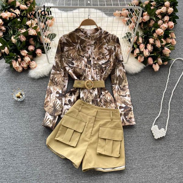 women's tracksuits syiwidii two piece women shorts set summer 2021 print stand collar shirt sleeve button up blouses with sashes and po, Gray
women's tracksuits syiwidii two piece women shorts set summer 2021 print stand collar shirt sleeve button up blouses with sashes and po, Gray