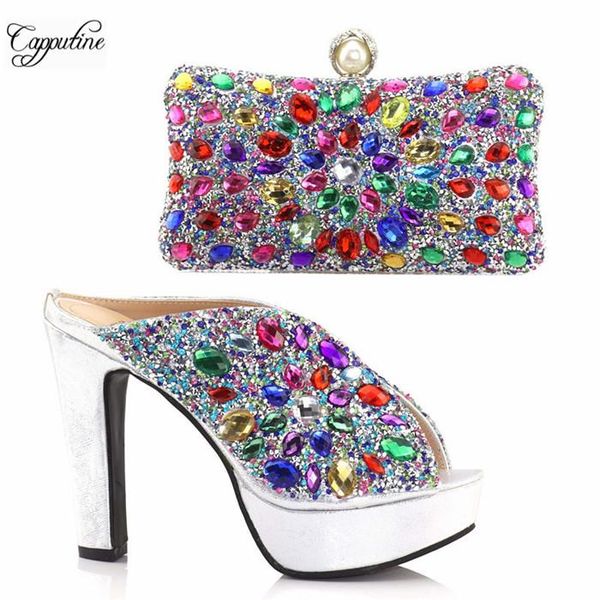dress shoes elegant party silver high heel slip-on and handbag sets with stones s831 ,heel height 12.5cm, Black
dress shoes elegant party silver high heel slip-on and handbag sets with stones s831 ,heel height 12.5cm, Black