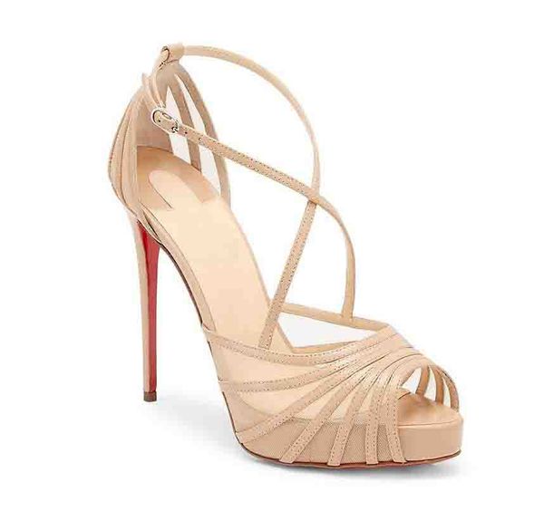 ladies wedding high heels red sole sandals nude color mesh pointed toe leather sandals platform shoes gift party dress with box, Black
ladies wedding high heels red sole sandals nude color mesh pointed toe leather sandals platform shoes gift party dress with box, Black