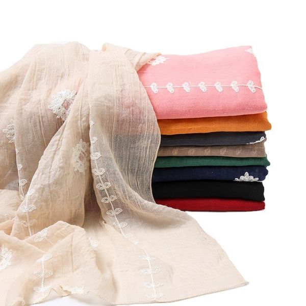 scarves 2021 autumn fashion embroider floral chain viscose scarf plain stitch cotton shawl wrap pashmina sjaal muslim hijab foulards, Blue;gray
scarves 2021 autumn fashion embroider floral chain viscose scarf plain stitch cotton shawl wrap pashmina sjaal muslim hijab foulards, Blue;gray
