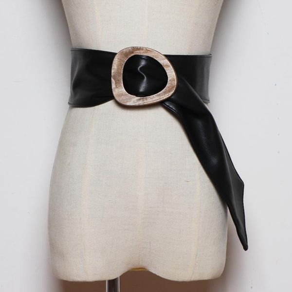 belts 2021 women wide waist belt vintage big buckle for jeans pu faux leather strap ladies dress waistbands, Black;brown
belts 2021 women wide waist belt vintage big buckle for jeans pu faux leather strap ladies dress waistbands, Black;brown