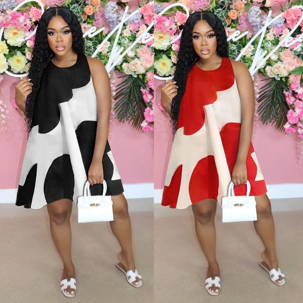 casual dresses style women party 2021 contrast colors printing sleeveless crew neck a line loose short dress s--5xl, Black;gray
casual dresses style women party 2021 contrast colors printing sleeveless crew neck a line loose short dress s--5xl, Black;gray