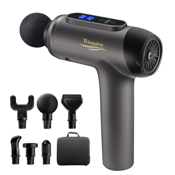 massage gun fascial lcd display deep muscle massager pain relief body neck exercising relaxation slimming shaping
massage gun fascial lcd display deep muscle massager pain relief body neck exercising relaxation slimming shaping