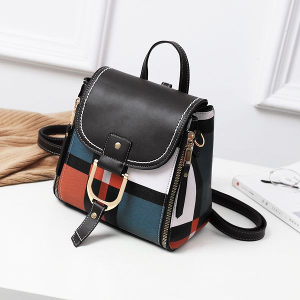 handbag bag double shoulder women's small backpack 2021 fashion messenger korean soft leather single, Black;red
handbag bag double shoulder women's small backpack 2021 fashion messenger korean soft leather single, Black;red