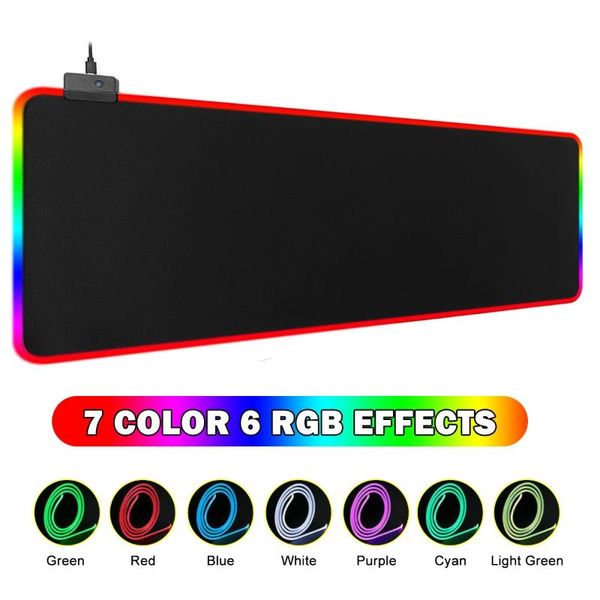 mouse pads & wrist rests rgb led colorful large gamer computer mousepad with 1/4 hub usb ports non-slip big desk mice mat for pc laptop
mouse pads & wrist rests rgb led colorful large gamer computer mousepad with 1/4 hub usb ports non-slip big desk mice mat for pc laptop