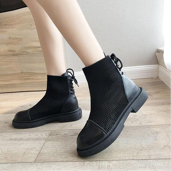 patchwork knight boots women cut out lace up mid-calf bottes solid round toe platform shoes stretch knitted riding botas mujer, Black
patchwork knight boots women cut out lace up mid-calf bottes solid round toe platform shoes stretch knitted riding botas mujer, Black