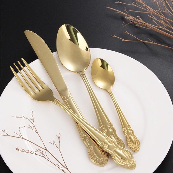 dinnerware sets kubac hommi 40pcs set golden cutlery 18/10 stainless steel silverware service for 6 drop
dinnerware sets kubac hommi 40pcs set golden cutlery 18/10 stainless steel silverware service for 6 drop