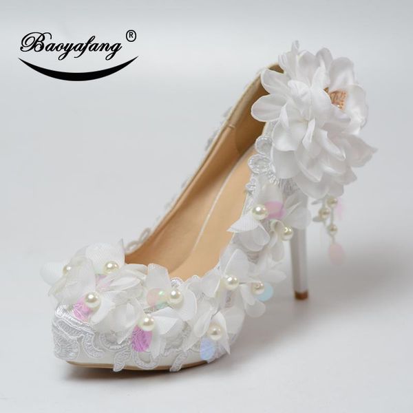 dress shoes baoyafang arrival big flower wedding woman high heel pearl platform white lace ladies party shoe, Black
dress shoes baoyafang arrival big flower wedding woman high heel pearl platform white lace ladies party shoe, Black