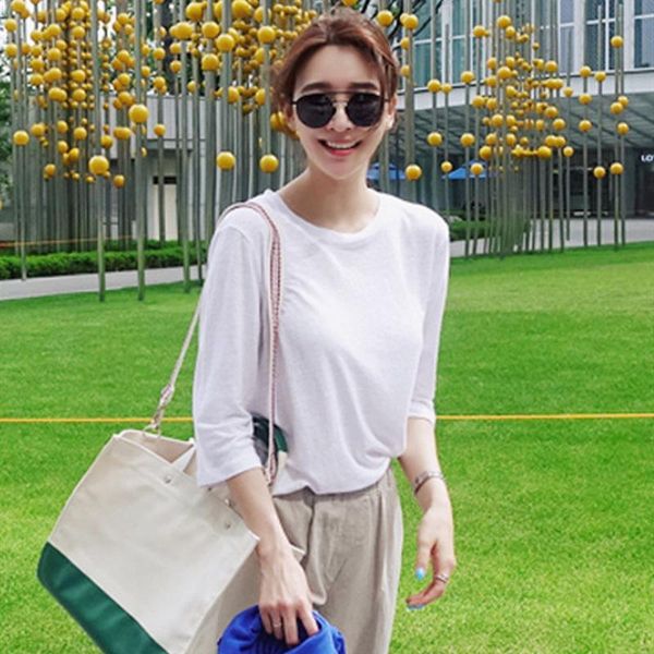 women's t-shirt tvvovvin summer korea 2021 comfortable transparent white casual loose simple solid round neck t shirts d0ib
women's t-shirt tvvovvin summer korea 2021 comfortable transparent white casual loose simple solid round neck t shirts d0ib