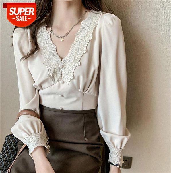 deep v-shirt long-sleeved lace t-shirt women western style short chiffon shirt early women's clothing #3y5p, Black;gray
deep v-shirt long-sleeved lace t-shirt women western style short chiffon shirt early women's clothing #3y5p, Black;gray