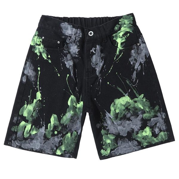 men's jeans 2021 summer youth loose casual hip hop denim shorts trendy fashion brand printed straight thin male, Blue
men's jeans 2021 summer youth loose casual hip hop denim shorts trendy fashion brand printed straight thin male, Blue