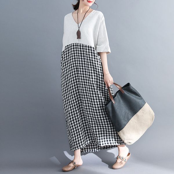 casual dresses v-neck half batwing sleeve new women high waist patchwork vintage plaid 2021 summer pockets 6ljg, Black;gray
casual dresses v-neck half batwing sleeve new women high waist patchwork vintage plaid 2021 summer pockets 6ljg, Black;gray