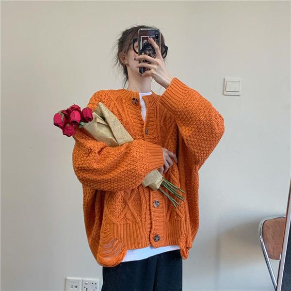 women's knits & tees coat women 's fashionable 2021 ripped sweater korean -style loose twist cardigan casual long-sleeved top, White
women's knits & tees coat women 's fashionable 2021 ripped sweater korean -style loose twist cardigan casual long-sleeved top, White
