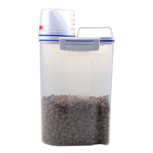storage bottles & jars pet food container airtight dog cats foods with measuring cup clear 2.5l
storage bottles & jars pet food container airtight dog cats foods with measuring cup clear 2.5l