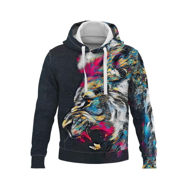 men's hoodies & sweatshirts spring and autumn 3d printed lion pattern men hoodie long sleeve casual sweater diy wholesale, Black
men's hoodies & sweatshirts spring and autumn 3d printed lion pattern men hoodie long sleeve casual sweater diy wholesale, Black