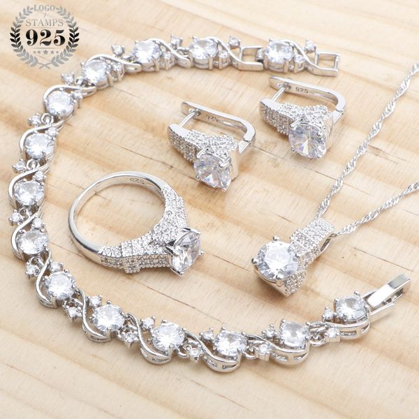 925 sterling silver wedding jewelry sets white zirconia earrings for women bridal jewelry bracelet rings necklace set gift box, Golden;silver
925 sterling silver wedding jewelry sets white zirconia earrings for women bridal jewelry bracelet rings necklace set gift box, Golden;silver