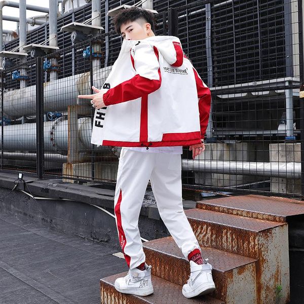 men's tracksuits workwear jacket hip hop hooded coat+pants polyester overalls two piece sets man sweatsuit baseball tracksuit suit clot, Gray
men's tracksuits workwear jacket hip hop hooded coat+pants polyester overalls two piece sets man sweatsuit baseball tracksuit suit clot, Gray