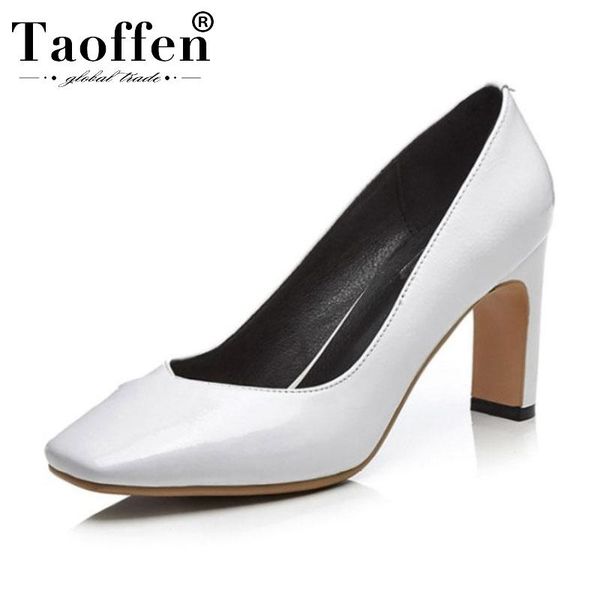 dress shoes taoffen women thin high heels spring pumps office ladies real leather square toe woman work size 34-42, Black
dress shoes taoffen women thin high heels spring pumps office ladies real leather square toe woman work size 34-42, Black